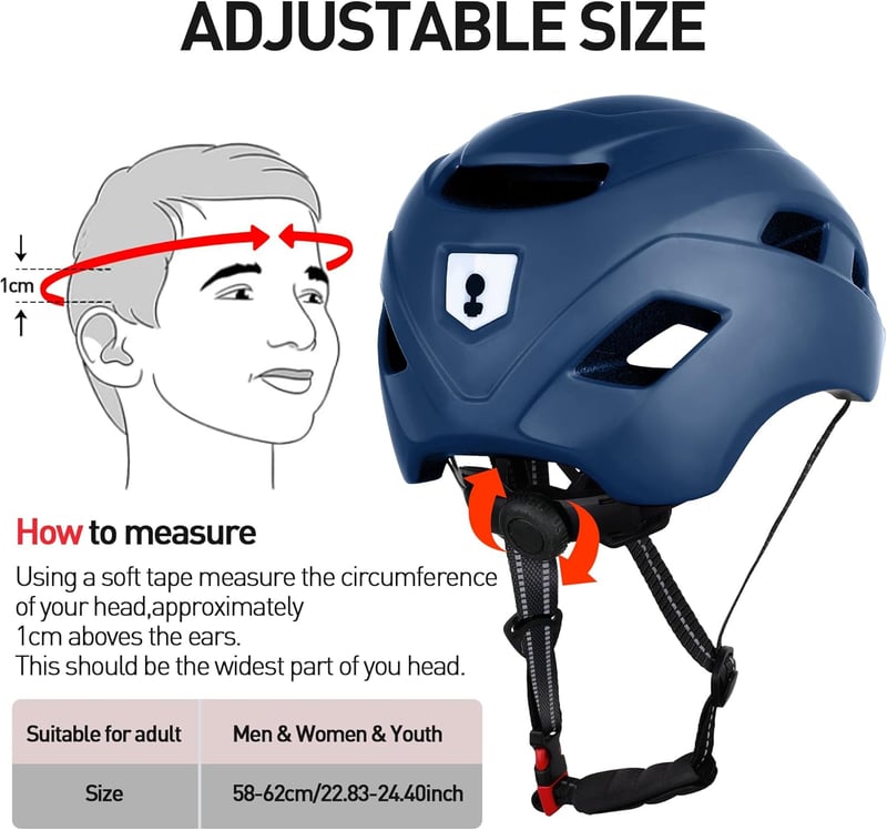 Tadpole LED-es kerékpáros sisak felnőtteknek, szellőztetett mountain bike bukósisak