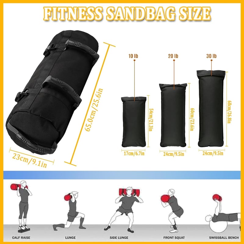 Taeku Állítható Erőedzés Sandbag 6 Fogantyúval Funkcionális Edzéshez