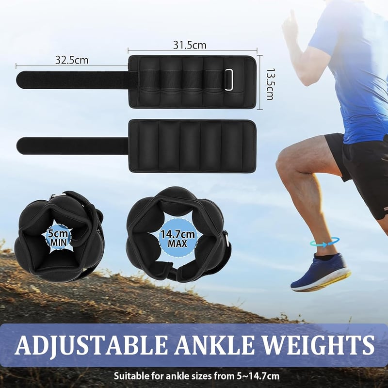 Taeku verstellbare Knöchelgewichte 1 Pár Fitness Futás Sétálás