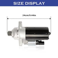Taesayl Starter Motor 12V 1.7kW 10 Fog VW Skoda Seat Audi 3