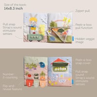 Taf Toys 13355 Moja prvá knižka s aktivitami - Vývojová knižka pre bábätká, 1 ks 6