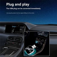 Tagtight 3 v 1 bezdrôtový adaptér CarPlay, mini CarPlay a Android Auto bezdrôtový USB dongle, s podporou Airplay, plug and play zapojenie 5