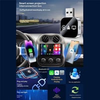 Tagtight 3 v 1 bezdrôtový adaptér CarPlay, mini CarPlay a Android Auto bezdrôtový USB dongle, s podporou Airplay, plug and play zapojenie 2