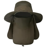 Široký slnečný klobúk TAGVO s odnímateľnou ochranou krku, UPF 50+ UV ochrana, skladací klobúk na rybolov a turistiku s nastaviteľným remienkom pod bradu, na kempovanie, výlety a cestovanie 1