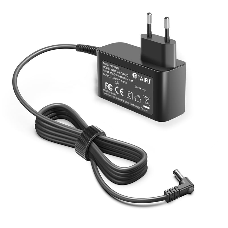 Sieťový adaptér TAIFU 35V 500mA, nabíjací kábel pre vysávače Dreame R20 Z20 Z30 Z40, AEG QX9-1 QX8-1 FX9, Cecotec Conga Rockstar 2500 Thunder, Homany Smartvac 11