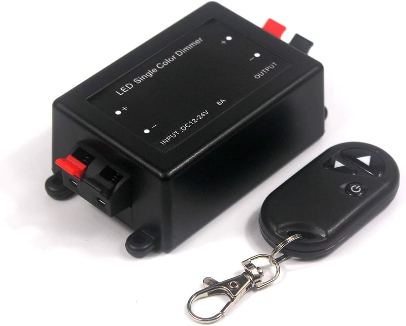 Taikuwu LED Dimmer RF távirányítóval 12V PWM vezérlő LED szalaghoz