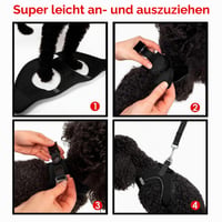 Ham Tailpetz Air Mesh pentru pisici și câini de talie mică și medie - Moale, respirabil, negru, mărimea XS (circumferința pieptului 35,5-40,5 cm) 3