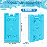 Set 8 Elemente de Răcire Reutilizabile Mici TaimeiMao - Mențin Temperatura Scăzută Mult Timp, pentru Călătorii, Camping, Răcirea Alimentelor și a Băuturilor 2