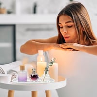 Set tăvițe pentru baie TAIVIN, 2 bucăți - Tavă decorativă de depozitare pentru baie 2