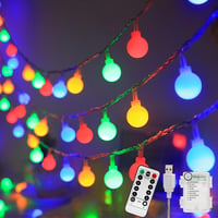 taiyongkang 13m 100 LED-es Színes Fényfüzér USB/Akkumulátor Távirányítóval Vízálló 1