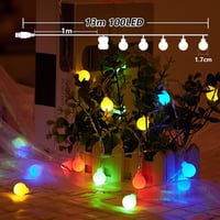 taiyongkang 13m 100 LED-es Színes Fényfüzér USB/Akkumulátor Távirányítóval Vízálló 6