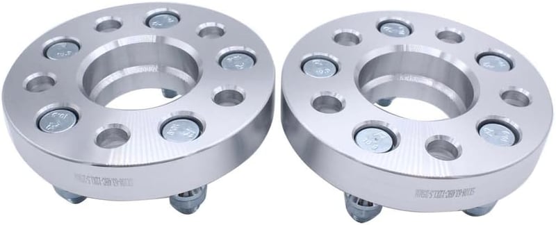 TAKPART Keréknyomtáv Szélesítő 25mm, 63.4mm Átmérő, 5x108mm Osztókör, 2db-os Szett 10db M12x1.5 Kerékcsavarral