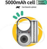 TakTark 5000 mAh Power Bank 15W gyorstöltéssel, nyújtható USB-C kábellel, zseblámpa funkcióval és akasztóval iPhone 16/15/14/13/12, Samsung  3