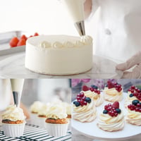 TAKUZA 100 db일次-használatos Cukrászsacok Átlátszó Közepes Méret Torta Sütemény Díszítéshez - Medium Size 100 Pieces 6