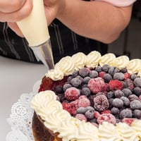 TAKUZA 100 db일次-használatos Cukrászsacok Átlátszó Közepes Méret Torta Sütemény Díszítéshez - Medium Size 100 Pieces 5