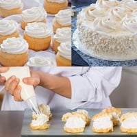 TAKUZA 100 db일次-használatos Cukrászsacok Átlátszó Közepes Méret Torta Sütemény Díszítéshez - Medium Size 100 Pieces 7