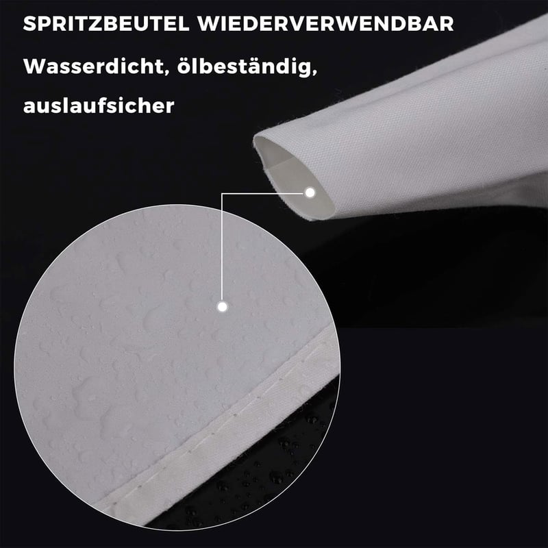 TAKUZA Professzionális Cukrász Szett 6 Részes Rozsdamentes Csatornázó Fúvóka Torta Sütemény Cupcake - Silver