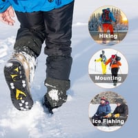 takyu Rozsdamentes Cipőcsatornák Téli Túrázáshoz Hegymászáshoz Crampons 6