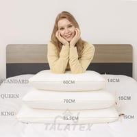 Vankúš Talatex so zdokonalenou technológiou Dunlop a prateľným poťahom, ktorý poskytuje úľavu od tlaku na krk a ramená, vyrobený z priedušného Talalay latexu. 5