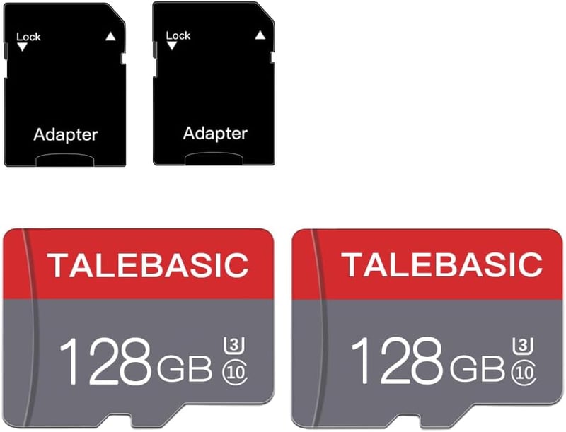 talebasic 128GB Micro SD kártya Class 10 + adapter 2db