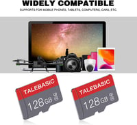 talebasic 128GB Micro SD kártya Class 10 + adapter 2db 4