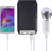 TalentCell 100WH Újratölthető Lítium-ion Akkumulátor - 12V/8300mAh, 9V/11000mAh, 5V/20000mAh - LED Szalaghoz, Kamerához, Fekete 6