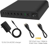 TalentCell Mini UPS 27000mAh 98Wh Szünetmentes Tápegység - 12V/9V/5V Kimenettel LED Lámpákhoz, CCTV Kamerákhoz, Okostelefonokhoz 3