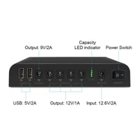 TalentCell Mini UPS 27000mAh 98Wh Záložný zdroj – 12V/9V/5V výstup pre LED svetlá, CCTV kamery, smartfóny 2