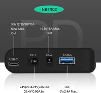 TalentCell NB7102 17500mAh Lithium-ion Powerbank 64.75Wh USB-C Laptop Töltő 5
