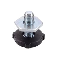 TALENTEC DC97-00920U výškovo nastaviteľná závitová nožička pre práčku Samsung, antivibračná - čierna/metalická - 2 ks 2