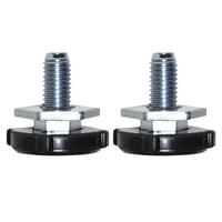 TALENTEC DC97-00920U výškovo nastaviteľná závitová nožička pre práčku Samsung, antivibračná - čierna/metalická - 2 ks 1