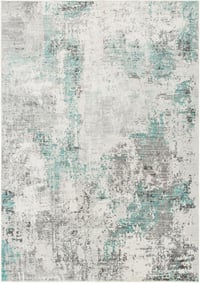 TALETA Mosható szőnyeg zöld-szürke mintás 120x170 cm nappalihoz 4