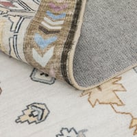 Taleta OLINA Mosható Futószőnyeg - Bézs, 80x300 cm, Csúszásmentes Alacsony Szálú Szőnyeg Konyhába, Előszobába, Nappaliba - Boho Vintage Stíl 4