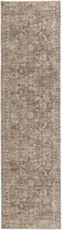 TALETA Vintage Futó Szőnyeg 80x300cm Barna Csúszásmentes Mosható Konyha Folyosó 6