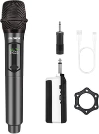 talomen K60-1 Vezeték nélküli Karaoke Mikrofon 2.4GHz Dinamikus Töltölthető Vevőegységgel - gray 1