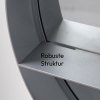Talos Fürdőszobai Tükrös Szekrény Világítással, Kerek, 60 cm Átmérő, Falra Szerelhető, Alumínium Váz, Két Üvegpolc 6