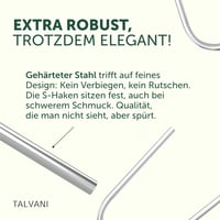 Cârlige Talvani în formă de S pentru globuri de Crăciun – Agățători duble premium pentru decorațiuni de brad, 50 buc, Auriu 2