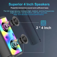 TAMPROAD 80W Bluetooth Hangszóró TWS Szubwoofer LED Kültéri Parti 5