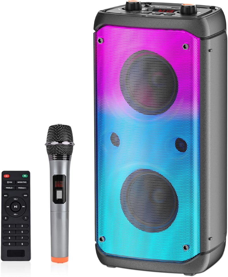 TAMPROAD 80W Bluetooth Hangszóró TWS Szubwoofer LED Kültéri Parti