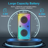 TAMPROAD 80W Bluetooth Hangszóró TWS Szubwoofer LED Kültéri Parti 7