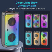 TAMPROAD 80W Bluetooth Hangszóró TWS Szubwoofer LED Kültéri Parti 3