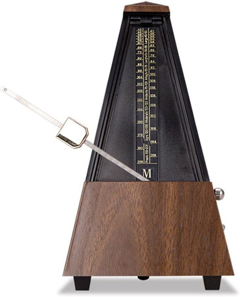 TAMUME Rozsdabarna Antik Mechanikus Metronóm 40-208 BPM Csengővel