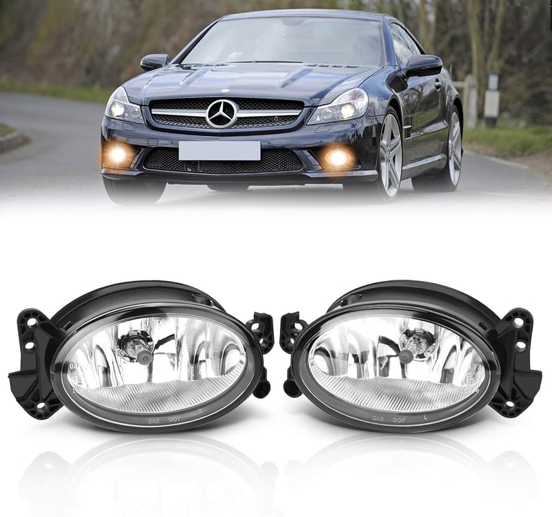 TangMiGe első ködlámpa 1 pár átlátszó búrával Mercedes W169 W211