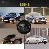 TangMiGe Füstös Fekete Ködlámpa Szett Volkswagen Golf V, Jetta III, Scirocco, SEAT Mii, Skoda Citigo Modellekhez - E-MARK Tanúsított, 51W 7