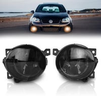 TangMiGe Füstös Fekete Ködlámpa Szett Volkswagen Golf V, Jetta III, Scirocco, SEAT Mii, Skoda Citigo Modellekhez - E-MARK Tanúsított, 51W 1