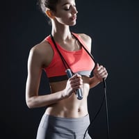 TANGRAM Factory Smart Rope LED Švihadlo - Zobrazenie fitness údajov počas skákania - veľkosť M, chróm 4