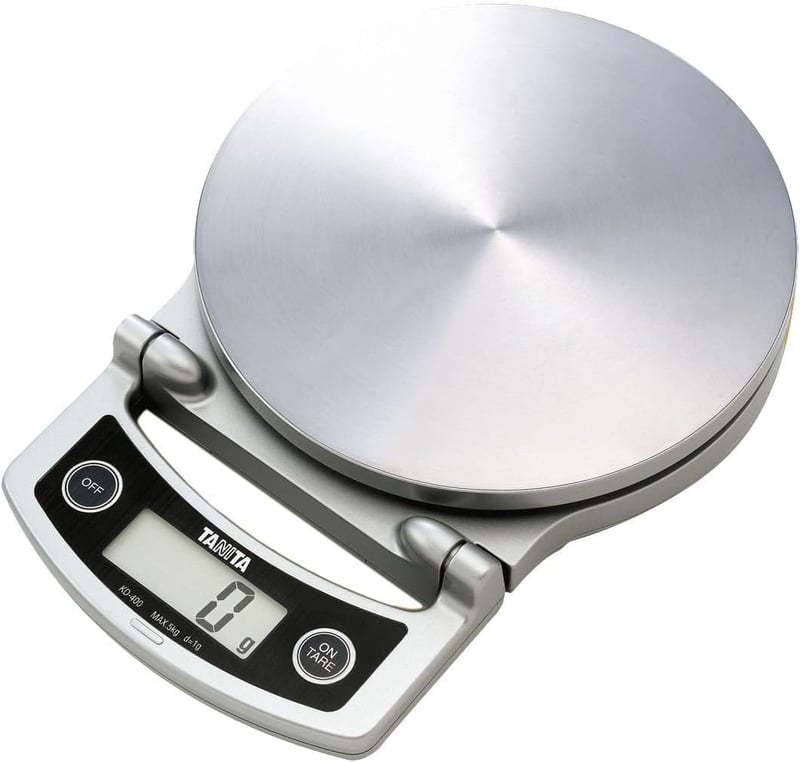 Tanita KD-400 Digitális Konyhai Mérleg 5kg Ezüst Kompakt