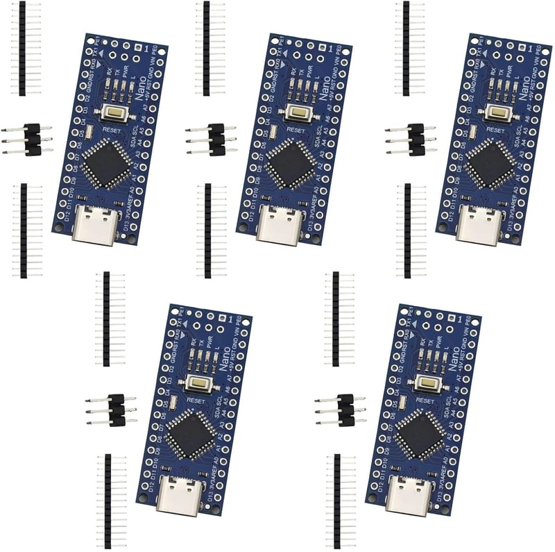 Tanmote Nano V3 5 darabos mikrovezérlő szett USB-C Arduino kompatibilis