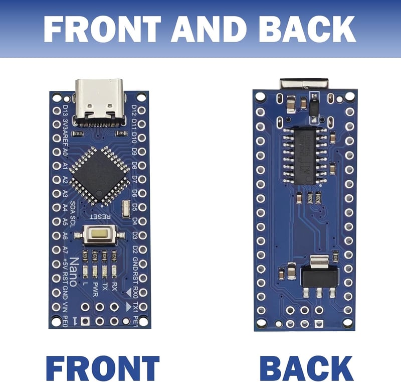 Tanmote Nano V3 5 darabos mikrovezérlő szett USB-C Arduino kompatibilis