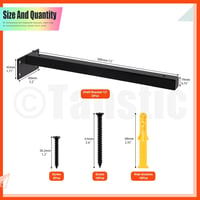 Set de console pentru rafturi Tanstic, stil industrial, 30 cm, 4 bucăți - negru 2